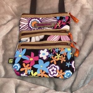 Old lily bloom crossbody bag